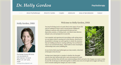 Desktop Screenshot of drhollygordon.com