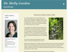 Tablet Screenshot of drhollygordon.com